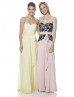 Slim Sweetheart Neck Chiffon Bridesmaid Dress With Sash